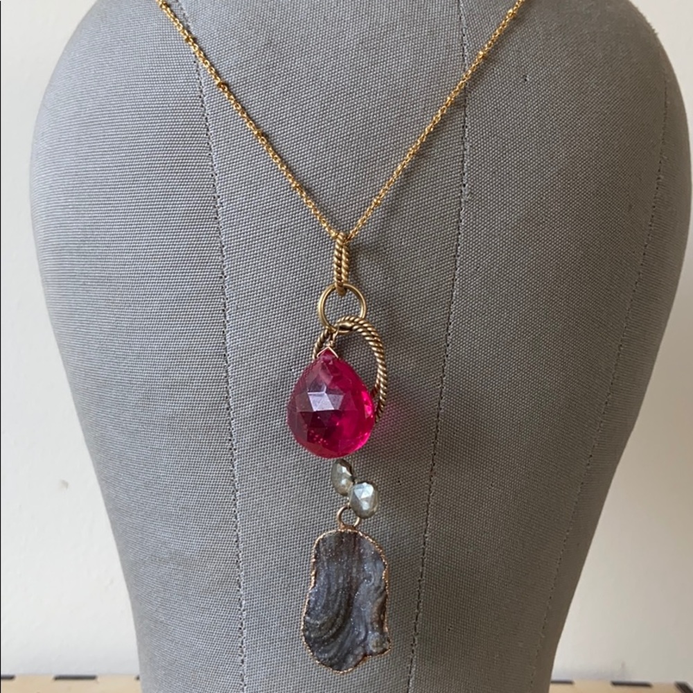 Crystal & Stone Fashion Neckalce